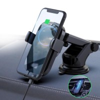 Amazon Hot Sale Universal Car Mount Wireless Charger 360 Adjustable Car Mobile Phone Holder Phone Accessories For iPhone